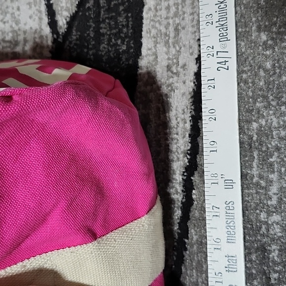 VINTAGE VS PINK 2010 CANVAS LOVE PINK LARGE TRAVEL DUFFEL BAG - Picture 7 of 13